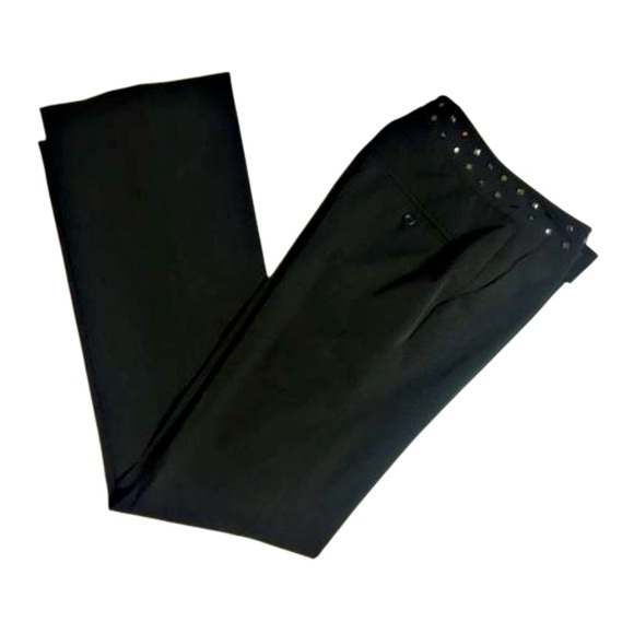 ETCETERA Black Pant with Gunmetal Stud Embellishment - Picture 6 of 6